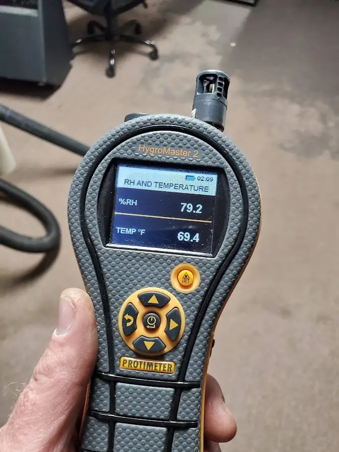Moisture meter humidity assessment for Mold Remediation & Removal in South Portland
